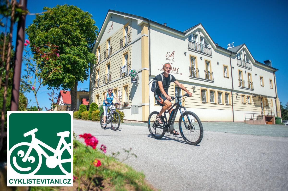 Hotel TOMMY vítá cyklisty Cyklisté vítáni v Hotelu TOMMY v Náchodě